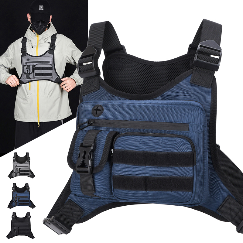 Running Gear Outdoor - Sac de poitrine tactique pour homme,