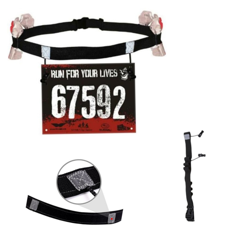 Running Gear Motor - Ceinture numéro de course, sac de